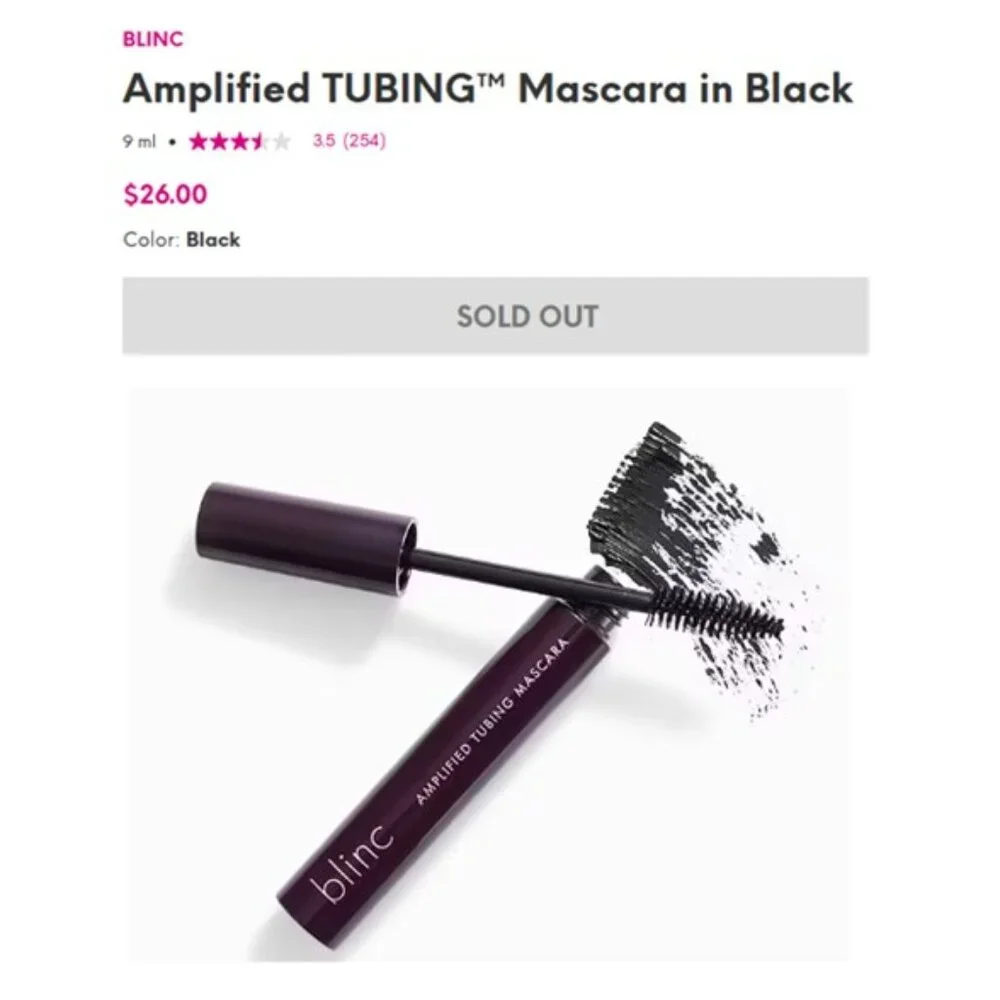 BLINC Amplified Tubing‎ Mascara in Black (BRAND NEW & SEALED!)